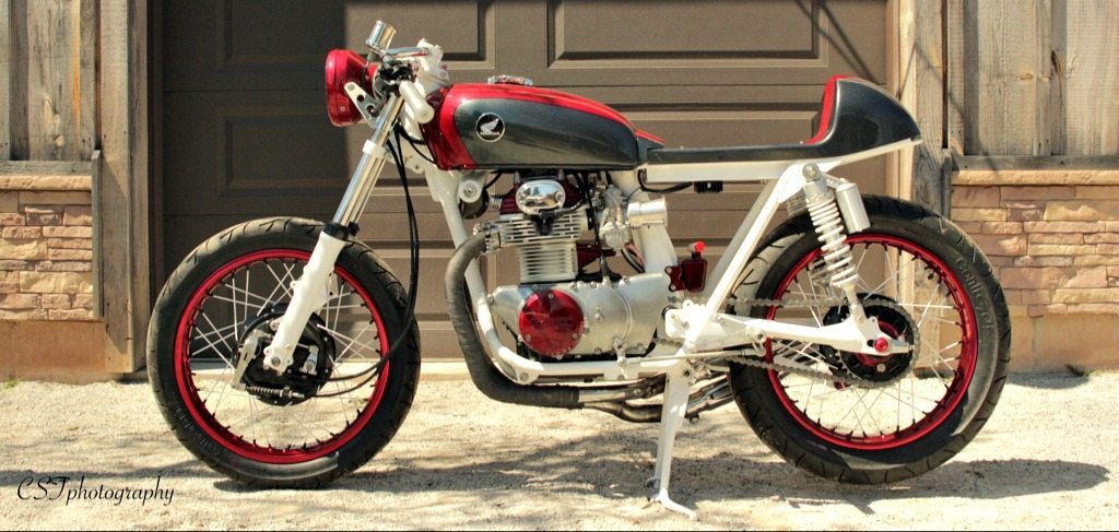 honda cb350 cafe racer profile