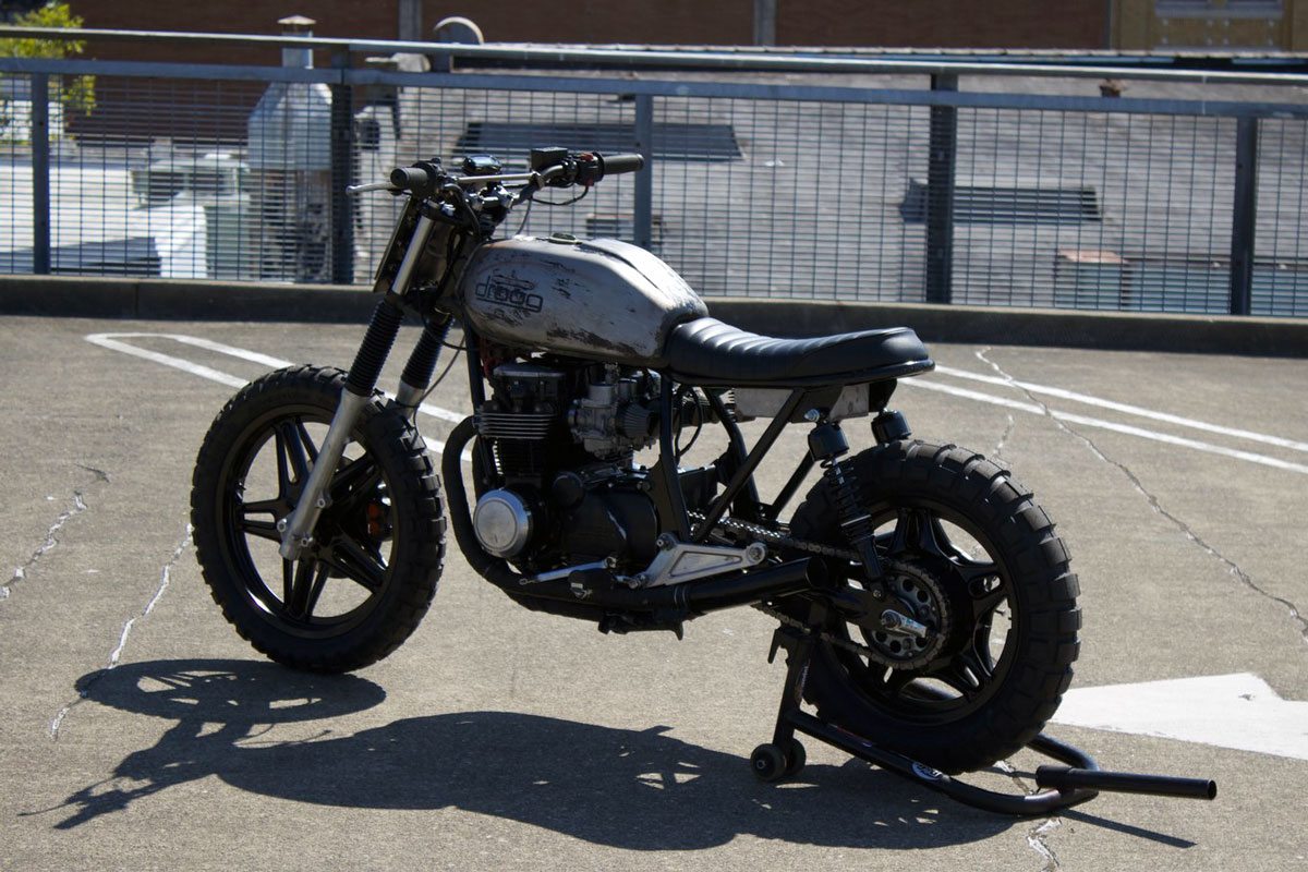 custom Honda CB650 by droog moto - back