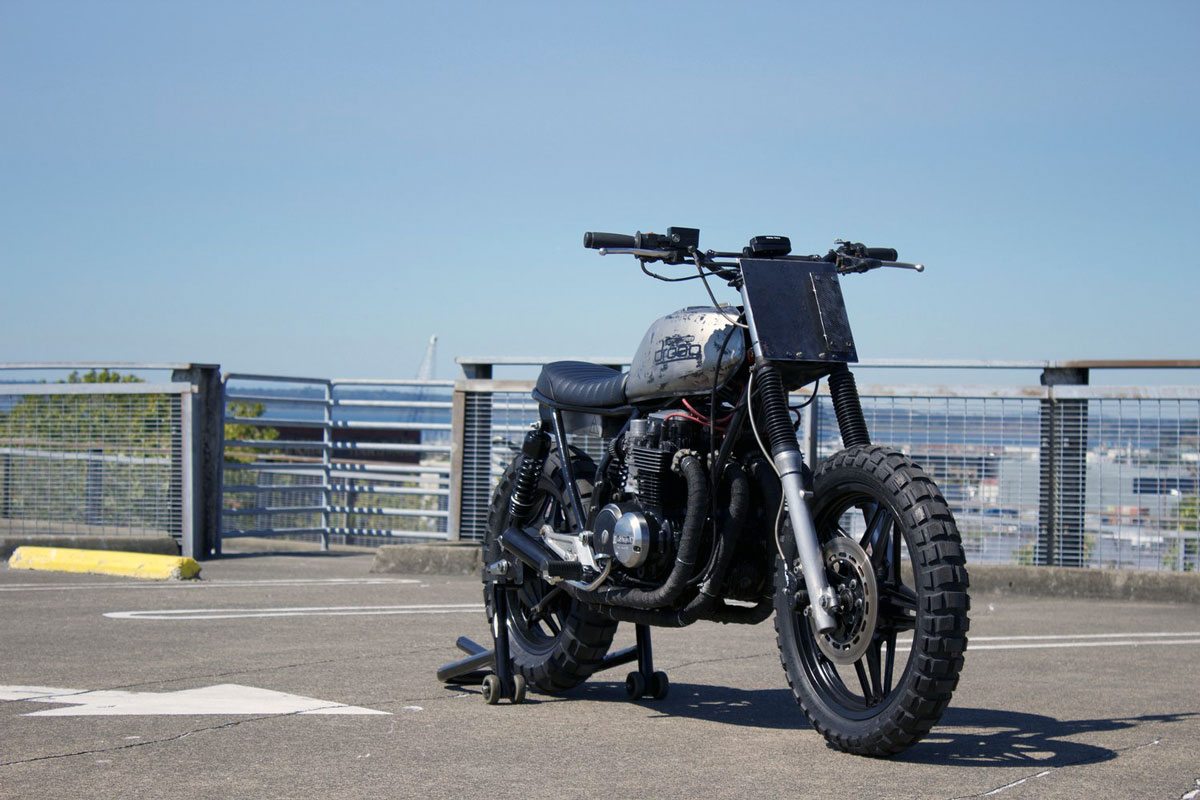 custom Honda CB650 by droog moto