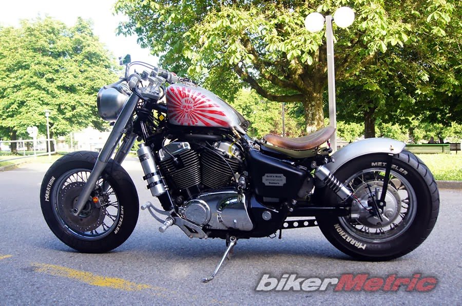 Honda+Shadow+VT1100+Aero+Bobber bikerMetric