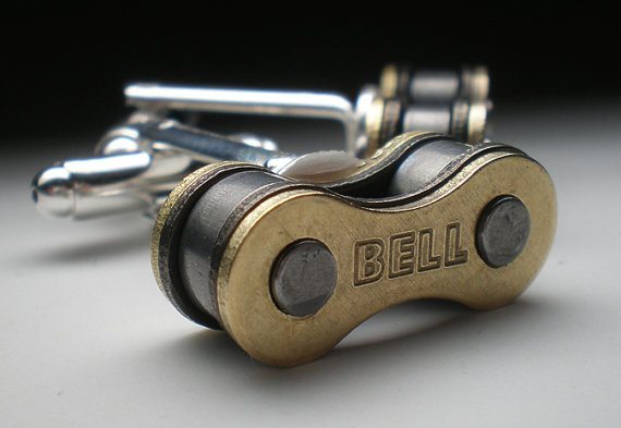 Motorcycle Chain Link Cufflinks