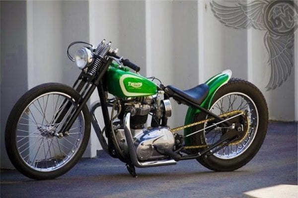 triumph bobber khaki green