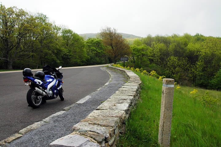 Motorcycle Side of the Road