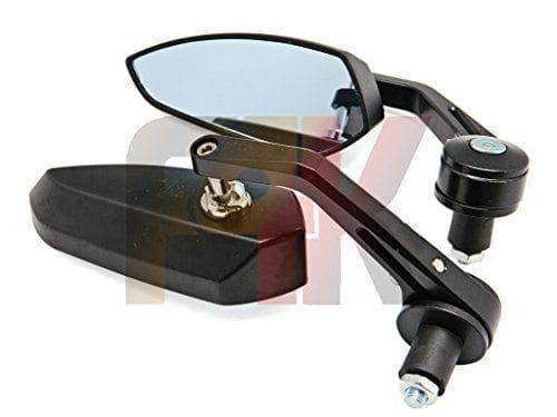 BLACK Spear BLADE Side Rear View Mirrors for Harley Chopper Bobber Custom Cafe 