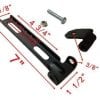Black Solo Seat Mount Kit Front Bar w/ Swivel Bracket for Harley Chopper Bobber - Image 4
