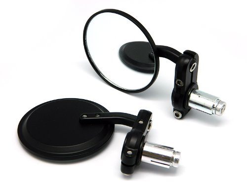 BUNDLE - 2 Items: 3" Round Bar End Side Mirrors 7/8" Handlebar Headlight Bracket Black 30mm-42mm For Cruiser Chopper Bobber Café Racer - Foto 10