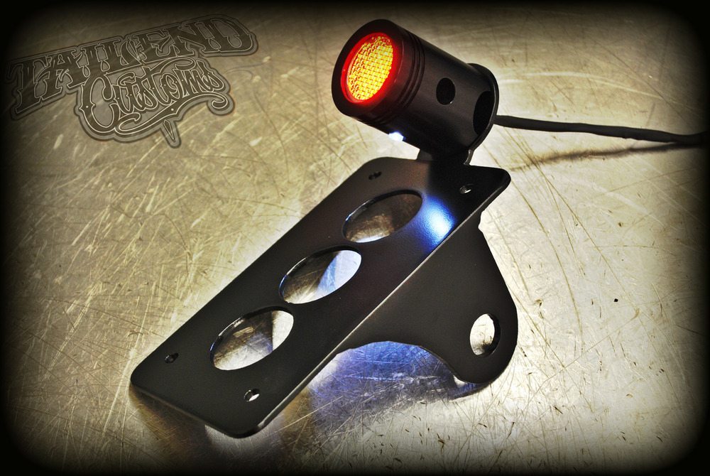 Custom Bobber and Chopper Tail Light - Black - by Tail End