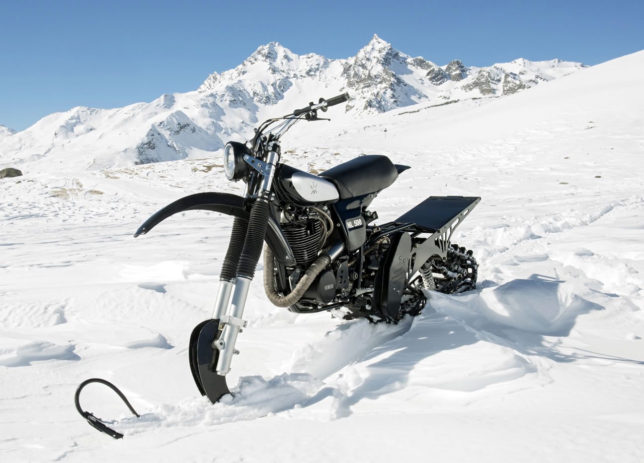 husqvarna nl500 snow bike front