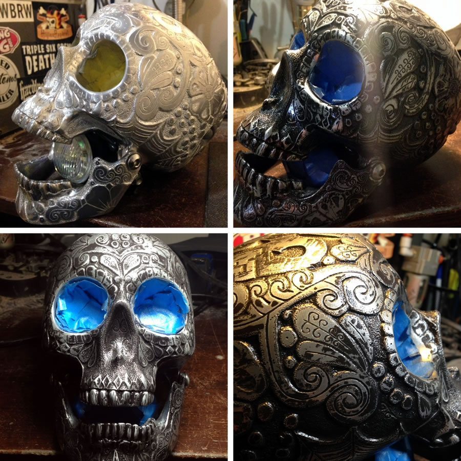 engraved skulls in progress