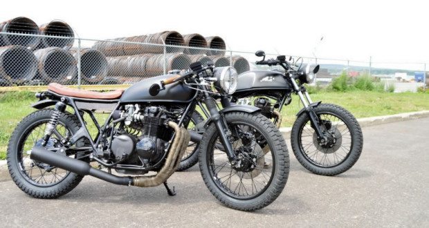 custom honda cb550 header