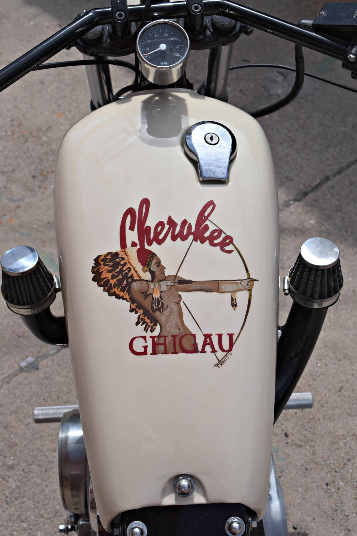 1983 yamaha virago 750 bobber gas tank