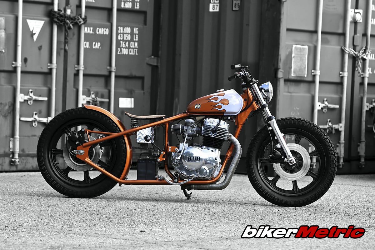 yamaha xs400 bobber side profile