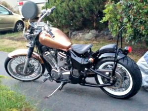 honda shadow bobber side profile