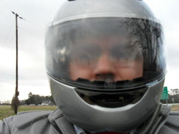 rain x on motorcycle helmet visor