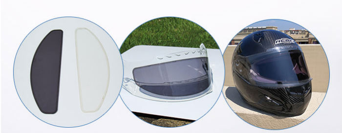 Photochromic visor inserts