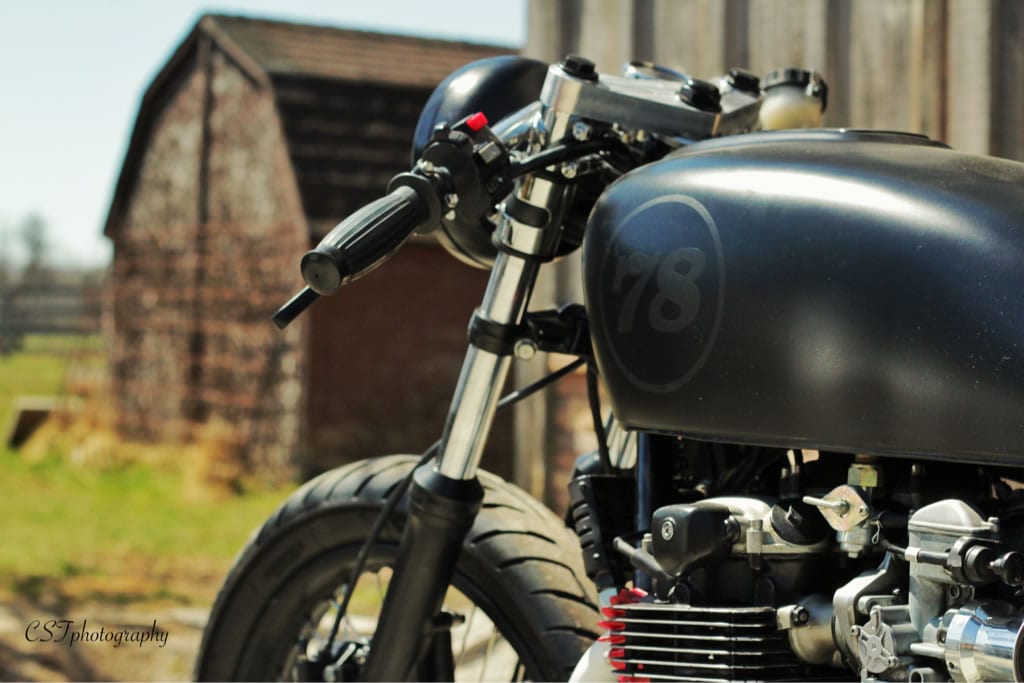 custom 1978 honda cb550 header