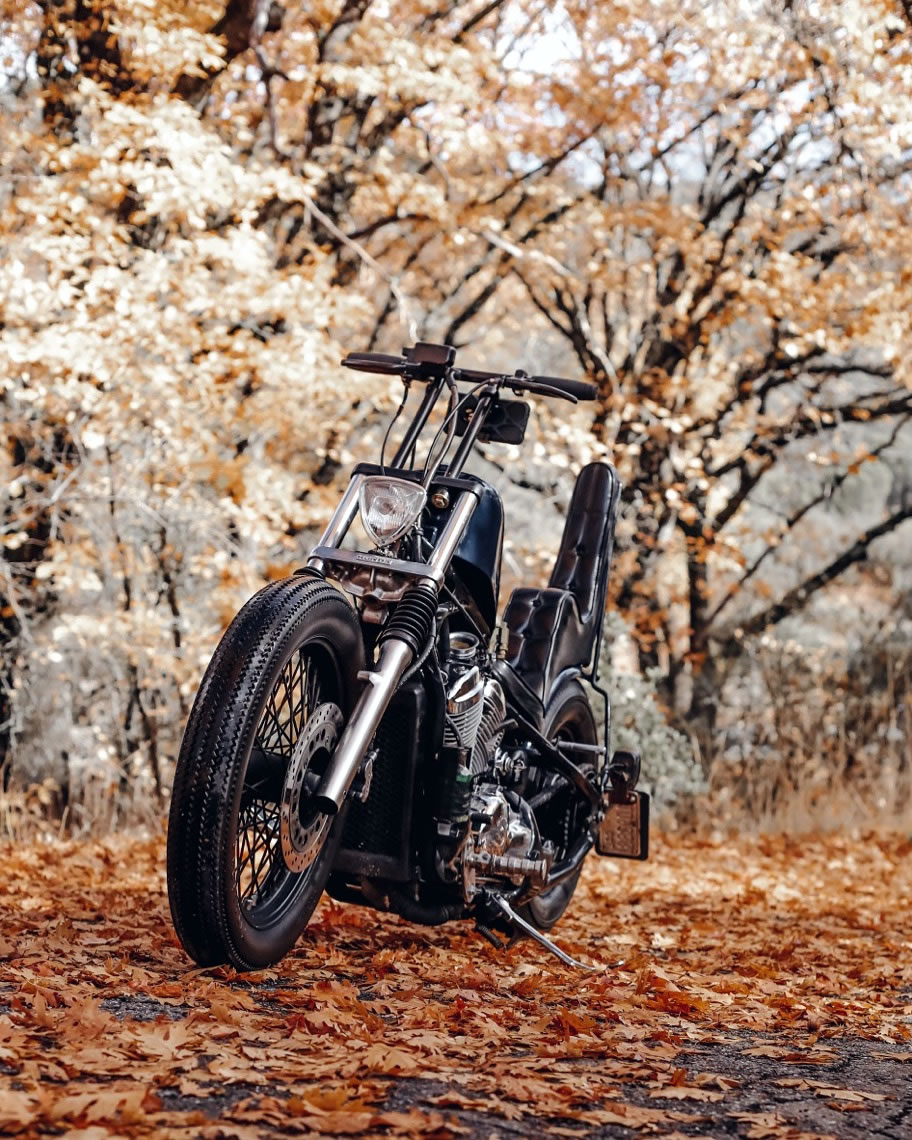 honda shadow bobber front