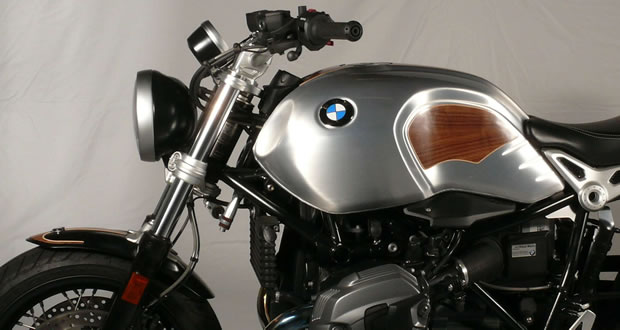 custom motorcycles with real wood veneer