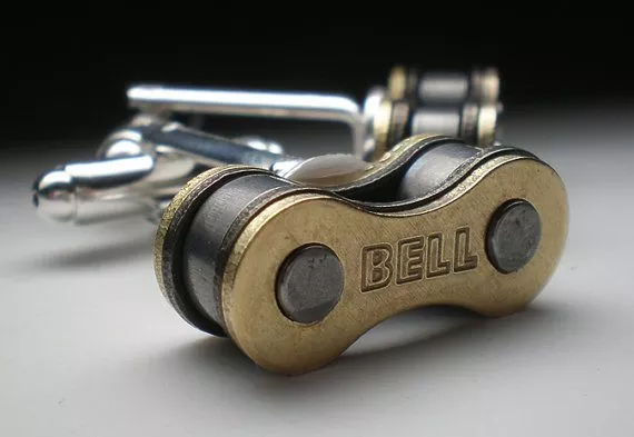 Motorcycle Chain Link Cufflinks