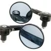 aegarage86® 2 x CUSTOM UNIVERSAL BLACK 3" ROUND BAR END MIRRORS FOR AFTERMARKET MOTORCYCLE CRUISER CHOPPER BOBBER CAFE RACER CLUBMAN BUELL TRIUMPH SPEED STREET TRIPLE APRILIA SHIVER 750 MOTO GUZZI - Image 6