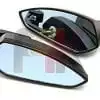 2 x CUSTOM UNIVERSAL BLACK BLADE SPEAR KNIFE STYLE 7/8" HANDLEBARS BAR END MIRRORS FOR CUSTOM MOTORCYCLE CRUISER CHOPPER BOBBER CAFE RACER CLUBMAN BUELL TRIUMPH SPEED STREET TRIPLE APRILIA SHIVER 750 MOTO GUZZI - Image 4