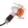 Astra Depot 2x Amber Lens Chrome Housing Bullet Front Rear Turn Signal Blinker Indicator Light For Motorcycle Street Standard Custom Bike Cruiser Bobber Chopper - Image 4