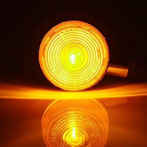 Astra Depot 2x Amber Lens Chrome Housing Bullet Front Rear Turn Signal Blinker Indicator Light For Motorcycle Street Standard Custom Bike Cruiser Bobber Chopper - Image 6