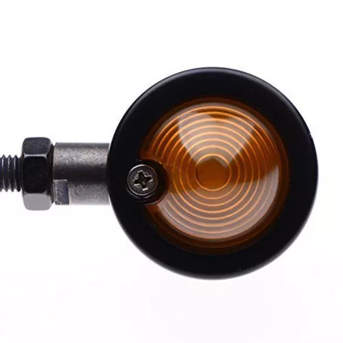 2x Custom Black Anodized Billet Aluminum Bullet Shape Panhead Turn Signal Light Mounting Universal For Bobber Chopper Clubman Cruiser Café Racer Bike - Image 5