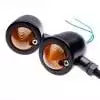 2x Custom Black Anodized Billet Aluminum Bullet Shape Panhead Turn Signal Light Mounting Universal For Bobber Chopper Clubman Cruiser Café Racer Bike - Image 9