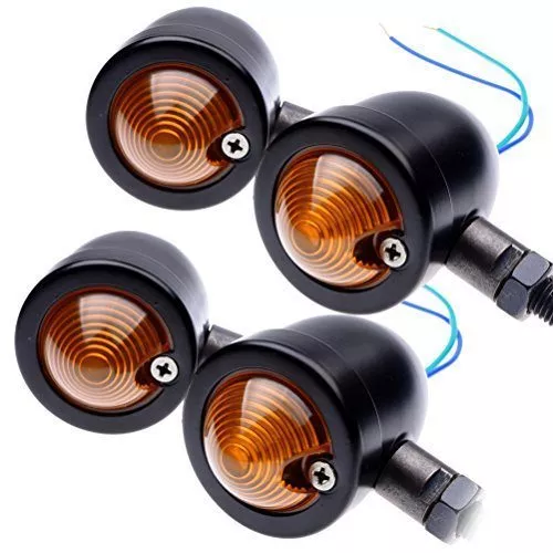 4x Custom Black Anodized Billet Aluminum Bullet Shape Panhead Turn Signal Light Mounting For Aprilia BMW Ducati Harley Honda Kawasaki Suzuki Yamaha - Image 8