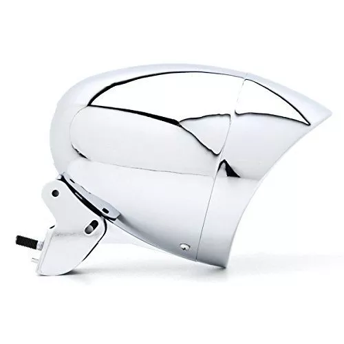 Krator 6 3/4 Custom Chrome Headlight Head Light for any Harley, Honda, Yamaha, Suzuki, Kawasaki, Custom Bike, Cruiser, Choppers - Image 3