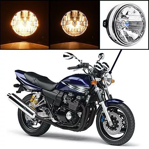 Astra Depot High Power 35W Amber 3000K 7" Black Housing Clear Lens High Low Beam Headlight Head Lamp Light For Cruiser Chopper Bobber Custom Motorcycle - Image 7