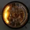 7'' Motorcycle Amber 26 LED Halo Headlight Turn Signal with 35W HID 6000W for Harley Honda Suzuki Kawasaki Yamaha - Image 3