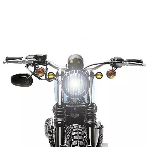 Matte Black Grille Bullet Amber Turn Signal Indicator Blinker Light For Harley BMW Ducati Benelli Aprilia Victory - Image 7