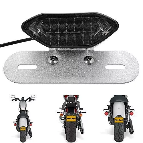 Astra Depot Smoke Lens 20 LED License Plate Mount Turn Signal Brake Stop Running Tail Integrated Light Lamp For Honda Kawasaki Yamaha Suzuki - Image 3