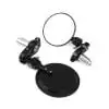 BUNDLE - 2 items: 3" Round Bar End Side Mirrors 7/8" Handlebar + Headlight Bracket Black 30mm-42mm For Cruiser Chopper Bobber Café Racer - Image 9