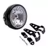 BUNDLE - 2 items: Combo 35W 7" Head Turn Signal Light + Headlamp Mount Bracket 27mm-32mm Cruiser Chopper Bobber Café Racer - Image 2