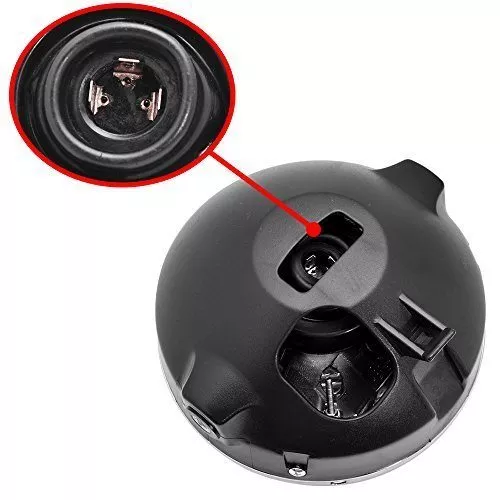Astra Depot High Power 35W Amber 3000K 7" Black Housing Clear Lens High Low Beam Headlight Head Lamp Light For Cruiser Chopper Bobber Custom Motorcycle - Image 5