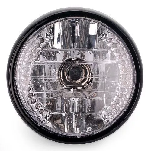 BUNDLE - 2 items: Combo 35W 7" Head Turn Signal Light + Headlamp Mount Bracket 27mm-32mm Cruiser Chopper Bobber Café Racer - Image 10