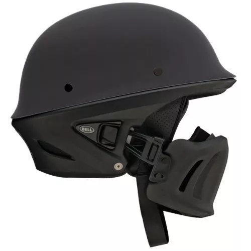 Bell Rogue Unisex-Adult Half Street Helmet (Solid Matte Black, Large) (D.O.T.-Certified)