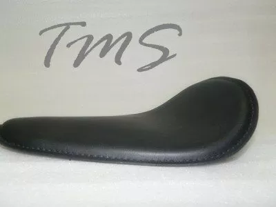 Black 11.8" Softail Solo Seat For Harley Chopper Bobber Custom With Chrome Bracket & 3" Coil Springs - Image 5