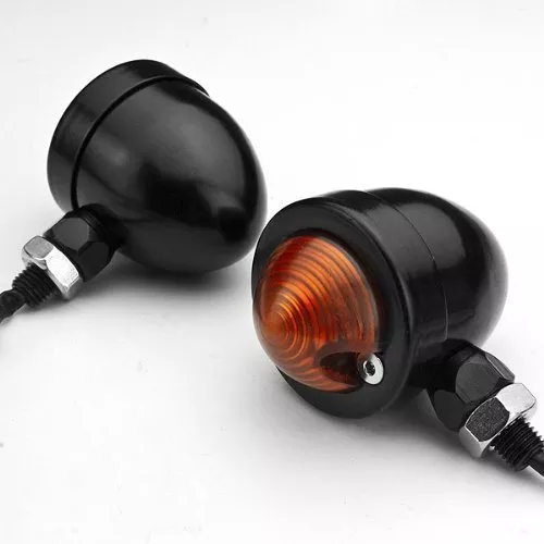 Black Anodized Aluminum Turn Signal Amber Light for Yamaha Chopper Royal Star 2x - Image 4