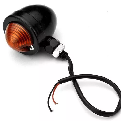 Black Anodized Aluminum Turn Signal Amber Light for Yamaha Chopper Royal Star 2x - Image 5