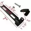 Black Solo Seat Mount Kit Front Bar w/ Swivel Bracket for Harley Chopper Bobber - Image 4