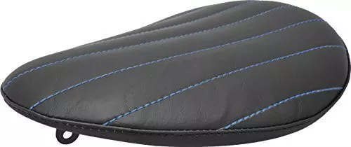 Chopper Bobber 13" Eliminator Solo Seat Black Tuk N Roll - Blue Thread - Image 3