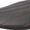 Chopper Bobber 13" Eliminator Solo Seat Black Tuk N Roll - Red Thread - Image 3