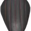 Chopper Bobber 13" Eliminator Solo Seat Black Tuk N Roll - Red Thread - Image 2