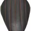 Chopper Bobber 13" Eliminator Solo Seat Black Tuk n Roll - Orange Thread - Image 2
