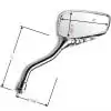Chrome Billet Skull Hand Side Mirror for Yamaha Chopper Bobber FJR1300 Raider 2x - Image 3
