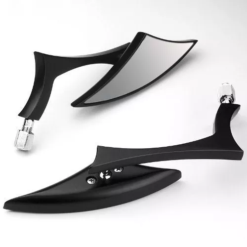 Custom Black Blade Side Mirror for Yamaha Bobber Chopper Midnight Roadliner Raider 2x